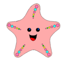 Dibujo Estrella de mar pintado por leie