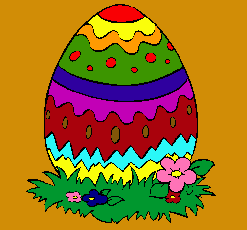 Dibujo Huevo de pascua 2 pintado por aquiles