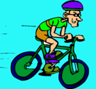 Dibujo Ciclismo pintado por bici