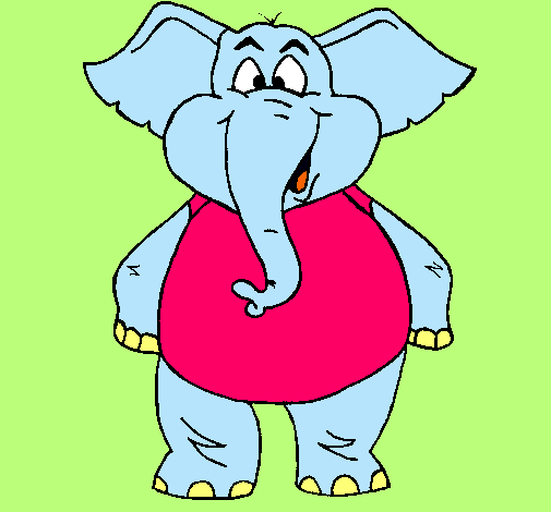 Elefante contento