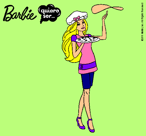 Dibujo Barbie cocinera pintado por Claudinsky