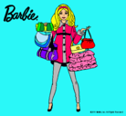 Dibujo Barbie de compras pintado por Turquesa