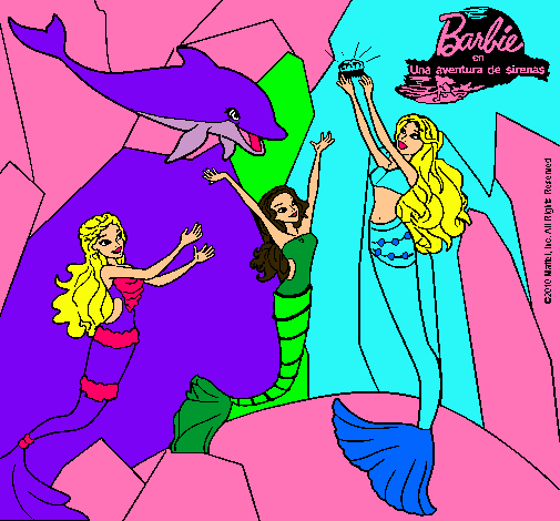 Barbie con la perla marina