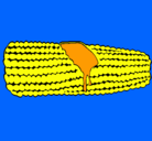 Dibujo Mazorca de maíz pintado por Itati