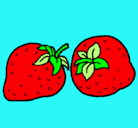 Dibujo fresas pintado por Jordy