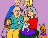 Dibujo Familia pintado por cupiguay