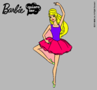 Dibujo Barbie bailarina de ballet pintado por aineta