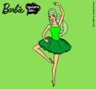 Dibujo Barbie bailarina de ballet pintado por miau