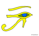 Dibujo Ojo Horus pintado por ojox