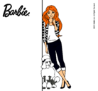 Dibujo Barbie con cazadora de cuadros pintado por XorihimeX