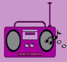 Dibujo Radio cassette 2 pintado por tmlkkdm