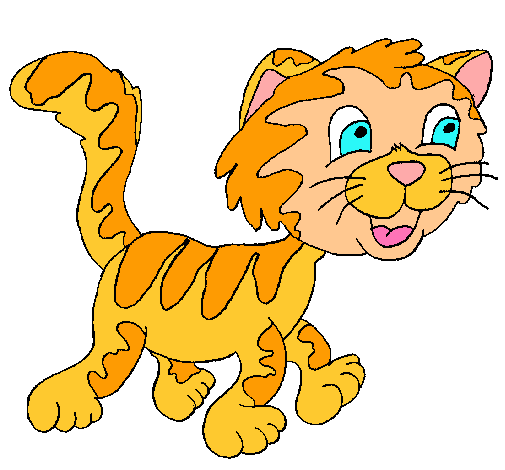Dibujo Gato con manchas pintado por rsdulk