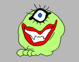 Dibujo Monstruo de un ojo pintado por wapixima