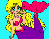 Dibujo Sirena pintado por julyk