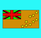 Dibujo Tuvalu pintado por bandera  