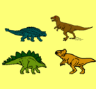 Dibujo Dinosaurios de tierra pintado por cangri