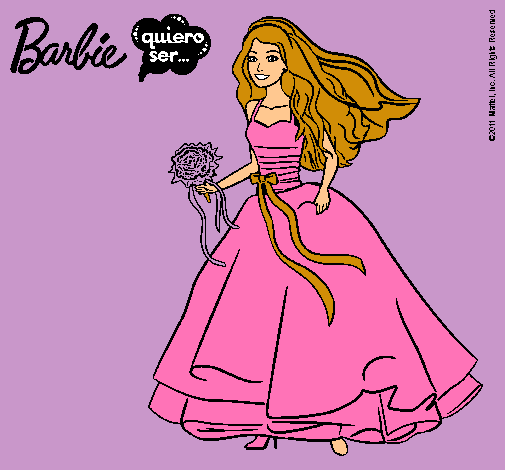 Barbie vestida de novia