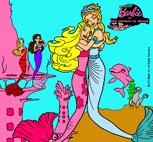 Barbie sirena y la reina sirena