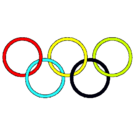 Dibujo Anillas de los juegos olimpícos pintado por kokeli