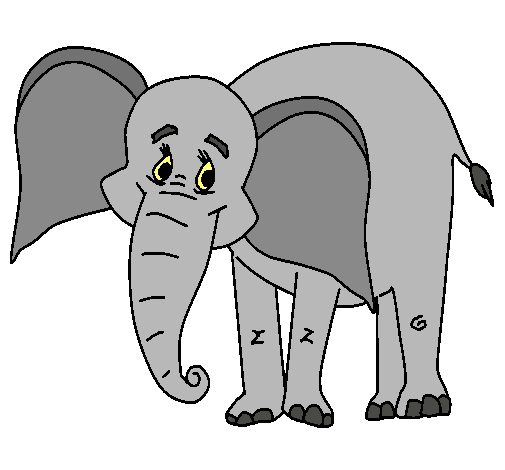 Elefante feliz