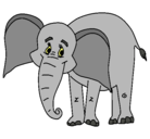 Dibujo Elefante feliz pintado por belennnnnnnn