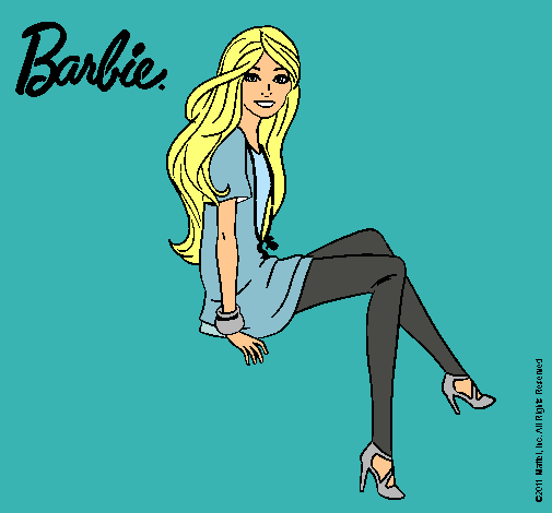 Barbie sentada