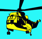 Dibujo Helicóptero al rescate pintado por cachete
