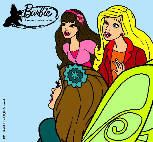 Barbie y sus amigas sorprendidas