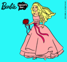 Dibujo Barbie vestida de novia pintado por giuliitahh
