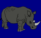 Dibujo Rinoceronte pintado por resorteronte