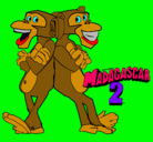 Dibujo Madagascar 2 Manson y Phil 2 pintado por jvjlhmkcn45j