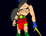 Dibujo Gladiador pintado por mangie