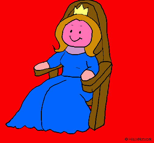 Dibujo Princesa en el trono pintado por getzemany