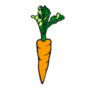 Dibujo zanahoria pintado por MICAELA54