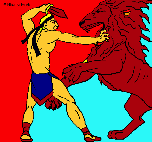 Gladiador contra león