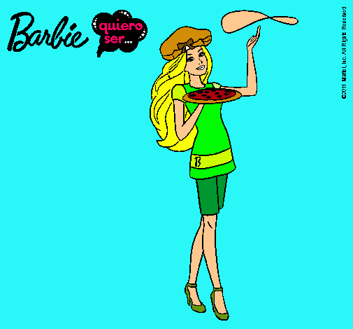 Dibujo Barbie cocinera pintado por gemma