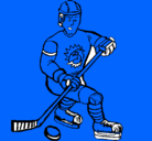 Dibujo Jugador de hockey sobre hielo pintado por christianpio