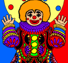 Dibujo Payaso disfrazado pintado por doraimon