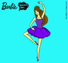 Dibujo Barbie bailarina de ballet pintado por danca