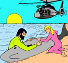 Dibujo Rescate ballena pintado por ORTIZ