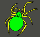 Dibujo Araña venenosa pintado por etan