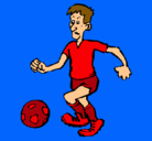 Dibujo Jugador de fútbol pintado por ZACO165