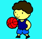 Dibujo Jugador de básquet pintado por eiker