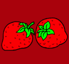 Dibujo fresas pintado por tobias06