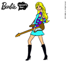 Dibujo Barbie la rockera pintado por kelita