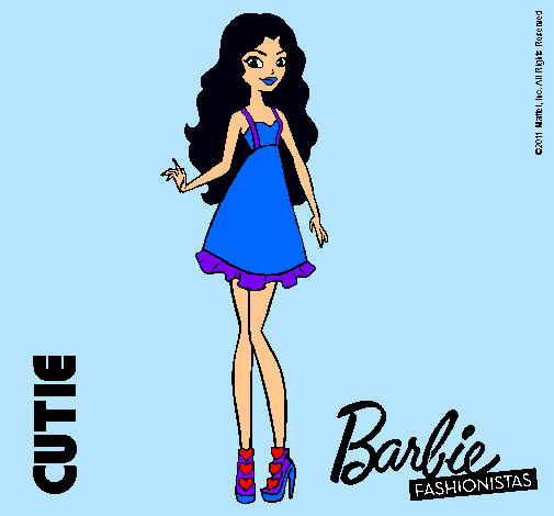 Dibujo Barbie Fashionista 3 pintado por Diianiita
