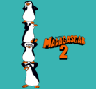 Dibujo Madagascar 2 Pingüinos pintado por rickys