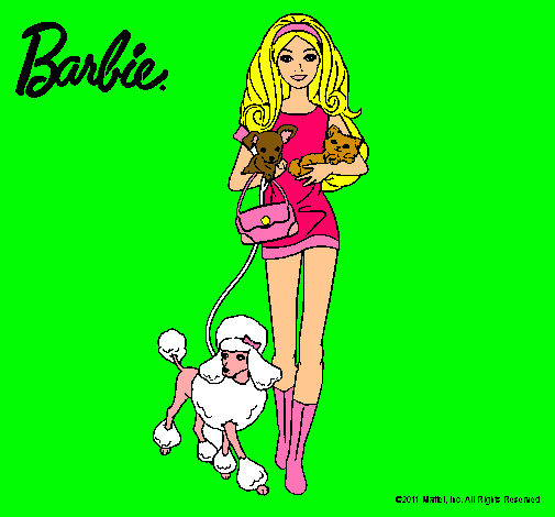 Barbie con sus mascotas