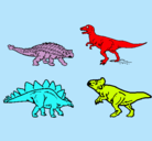 Dibujo Dinosaurios de tierra pintado por tavio04