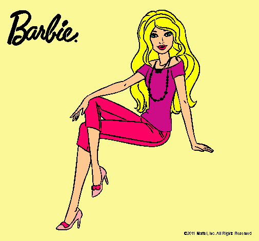 Dibujo Barbie moderna pintado por Loren